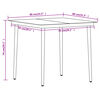 vidaXL Garden Dining Set Black