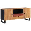 vidaXL TV Cabinet Natural wood with black