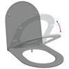 vidaXL Quick Release Toilet suitable for Seat Gray 44 x 36.4 x 3.4 cm