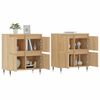 vidaXL Sideboard Set of 2 Sonoma oak Engineered wood