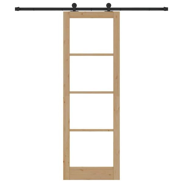 vidaXL Sliding Door ORKDAL Natural 30.71 x 91.34 in