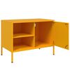 vidaXL TV Cabinet Set of 2 Mustard Yellow Steel Standard TV Cabinet
