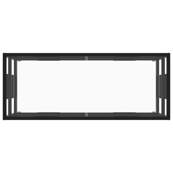 vidaXL TV Cabinet Black and transparent