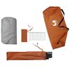 vidaXL Camping Tent 2-Person Gray and Orange Waterproof