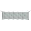vidaXL Garden Bench Cushion Melange light grey 100% polyester
