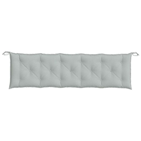 vidaXL Garden Bench Cushion Melange light grey 100% polyester