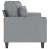 vidaXL 2-seater Sofa Light Grey Fabric (100% polyester), Metal, Textilene