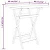 vidaXL Garden Dining Set Natural Teak Solid Teak Wood Compact Foldable