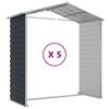 vidaXL Garden Shed Anthracite Galvanized steel Large Garden Shed