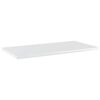 vidaXL Shelf Set of 4 High gloss white Engineered wood 23.6x11.8x0.6 in