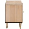 vidaXL TV Cabinet Bleach Natural Solid mango wood Medium TV Cabinet