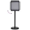 vidaXL Poster Stands 2 pcs Black 32.5 x 24 x 78 cm Aluminium alloy