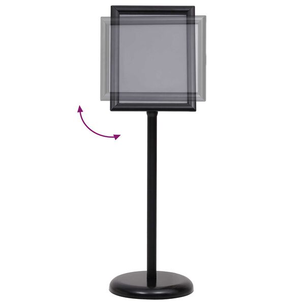 vidaXL Poster Stands 2 pcs Black 32.5 x 24 x 78 cm Aluminium alloy
