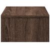 vidaXL Monitor Stand with Drawers Brown Oak 19.7x10.6x5.9" Engineered Wood