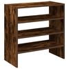 vidaXL Shoe Rack Set of 2 Smoked Oak Engineered wood Standard