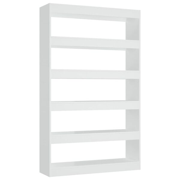 vidaXL Book Cabinet White Engineered wood 65.4 in tall Book Cabinet