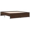 vidaXL Bed Frame Brown oak Engineered wood Super King Durable