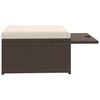vidaXL Garden Sofa Brown and Cream White