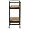 vidaXL Kitchen Trolley 34.2"x14.2"x31.9" Solid Mango Wood