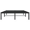 vidaXL Bed Frame Black Steel Double Bed Frame Rectangular Modern