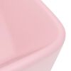 vidaXL Luxury Wash Basin Matt Pink 16.1x11.8x4.7" Ceramic
