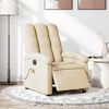 vidaXL Electric Massage Recliner Chair Cream