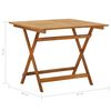 vidaXL Garden Dining Set Brown Solid Acacia Wood Compact Foldable