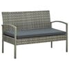 vidaXL Patio Furniture Set Set of 5 Grey
