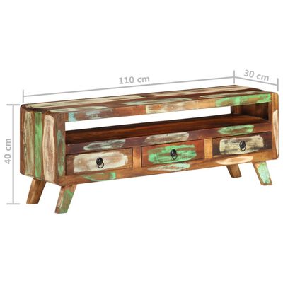vidaXL TV Stand Solid Wood Reclaimed