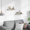 vidaXL Wall Shelf Set of 2 Sonoma Oak MDF Medium Wall Shelf