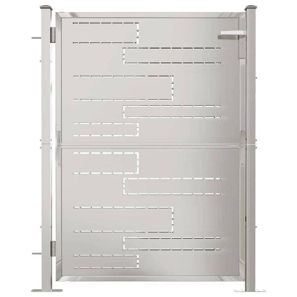 vidaXL Garden Gate 39.4" x 47.2" Stainless Steel
