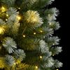 vidaXL Artificial Hinged Christmas Tree 150 LEDs & Flocked Snow 59.1"
