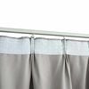 vidaXL Blackout Curtains with Hooks 2 pcs Grey 55.1x88.6"