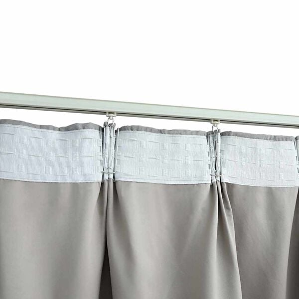 vidaXL Blackout Curtains with Hooks 2 pcs Grey 55.1x88.6"
