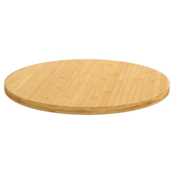 vidaXL Table Top Natural Bamboo Ø23.6 in Durable Bamboo Table Top