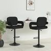 vidaXL Bar Stool Set of 2 Black