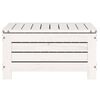 vidaXL Garden Footstool White Solid Pine Wood 24.4x25.0x12.6 in Modular