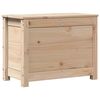 vidaXL Storage Box Natural Pine Solid Pine Wood 23.6 x 12.6 x 17.9 in