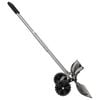 vidaXL Snow Shovel Black and silver Powder-coated steel Medium