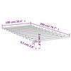 vidaXL Bed Slats 39.4"x78.7" Solid Wood Pine