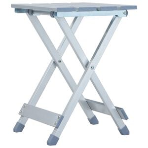 vidaXL Camping Stool Aluminium 11.0x10.2x15.4"