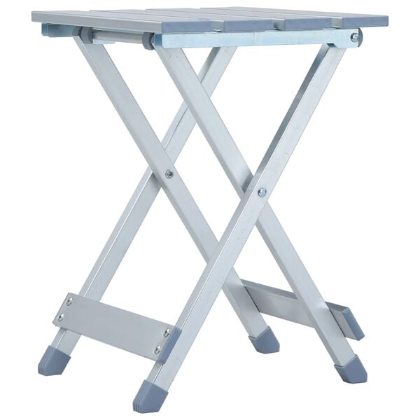 vidaXL Camping Stool Aluminium 11.0x10.2x15.4"