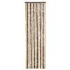 vidaXL Fly Curtain Dark Brown and Beige 22.0x78.7" Chenille