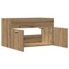 vidaXL Bathroom Sink Cabinet Artisan Oak Engineered Wood 31.5x15.2x18.1 in