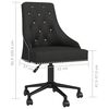 vidaXL Swivel Dining Chairs 2 pcs Black Velvet