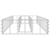 vidaXL Gabion Raised Bed Silver Galvanized steel 35.4 x 11.8 x 3.9 in
