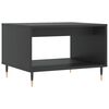 vidaXL Coffee Table Black Engineered Wood Medium Coffee Table