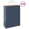 vidaXL Paper Bags 250 pcs with Handles Blue 32x12x42 cm