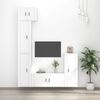 vidaXL TV Cabinet Set 5-Piece Set White Engineered Wood