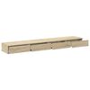 vidaXL Bed Drawers Sonoma Oak 70.87 x 14.37 x 6.50 in Engineered Wood